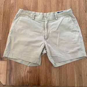 Men’s Polo Ralph Lauren khaki shorts. Size 36.